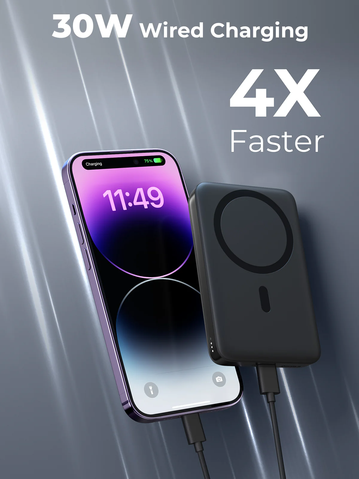  AUKEY PB-MS02 MagLynk 10000mAh Magnetic Wireless Charging Power Bank